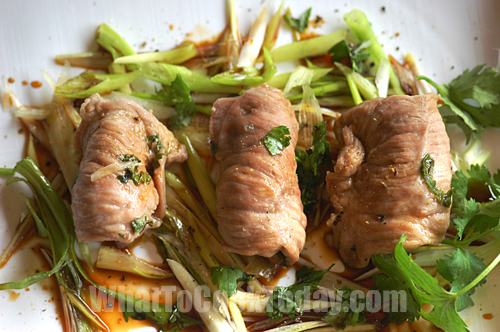 Japanese Rolled Pork with Plums Japanese Rolled Pork with Plums