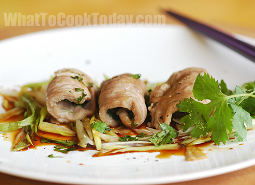 Japanese Rolled Pork with Plums Japanese Rolled Pork with Plums