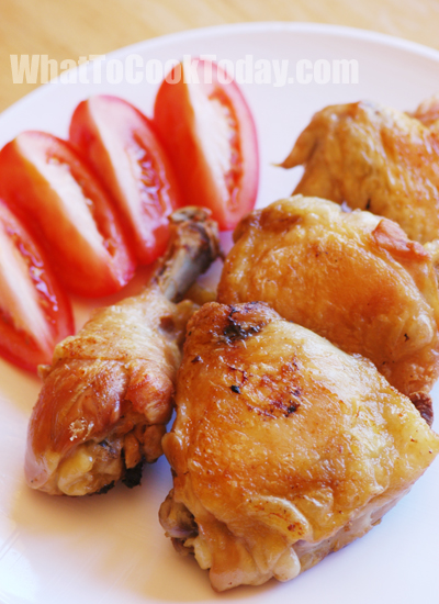 Soy sauce and garlic fried chicken Soy sauce and garlic fried chicken