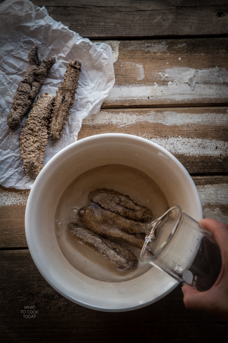 How to clean rehydrate and clean sea cucumber