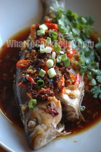 STEAMED FISH WITH BLACK BEAN SAUCE