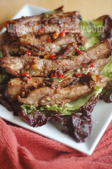 FRIED STEWED COUNTRY SPARERIBS/ ZHA LI ROU FRIED STEWED COUNTRY SPARERIBS/ ZHA LI ROU