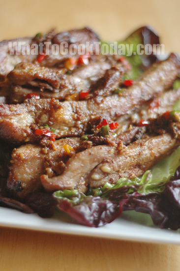 FRIED STEWED COUNTRY SPARERIBS/ ZHA LI ROU FRIED STEWED COUNTRY SPARERIBS/ ZHA LI ROU