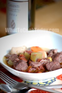 CHIANTI MARINATED BEEF STEW