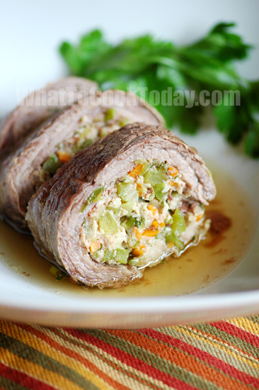 BEEF AND CHICKEN ROULADE