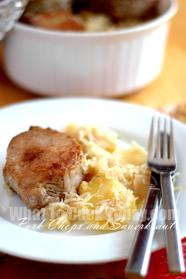 PORK CHOPS AND SAUERKRAUT/ SCHWEINEKOTELETTE UND SAUERKRAUT PORK CHOPS AND SAUERKRAUT/ SCHWEINEKOTELETTE UND SAUERKRAUT