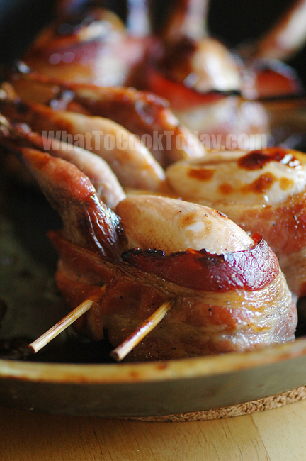 QUAIL WITH BACON AND HONEY QUAIL WITH BACON AND HONEY