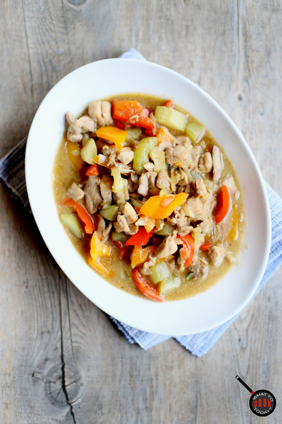 STIR-FRIED CHICKEN WITH GREEN TEA