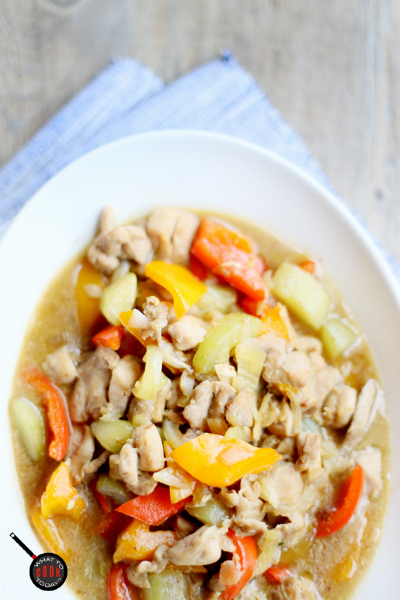 STIR-FRIED CHICKEN WITH GREEN TEA