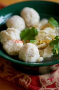 NOODLE SOUP WITH FISH BALLS