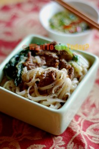 GUAYTIO LADNA/ NOODLES WITH GREENS AND GRAVY