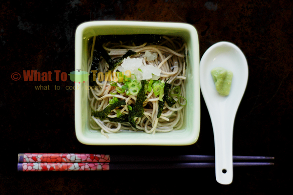 COLD SOBA NOODLES WITH GRATED DAIKON COLD SOBA NOODLES WITH GRATED DAIKON