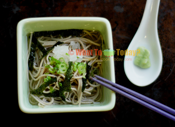 COLD SOBA NOODLES WITH GRATED DAIKON COLD SOBA NOODLES WITH GRATED DAIKON
