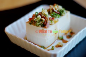 TOFU WITH CRUNCHY TOPPINGS