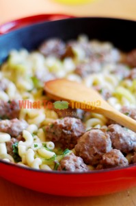 TURKEY MEATBALL STROGANOFF