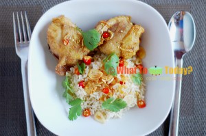 NASI KEBULI/ BIRYANI RICE WITH FRIED CHICKEN