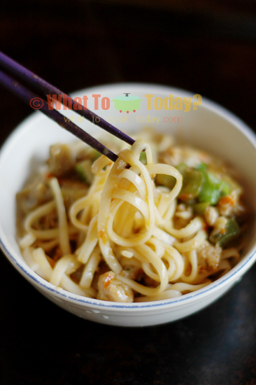 SPICY EGGPLANT JA-JA-MEN UDON SPICY EGGPLANT JA-JA-MEN UDON