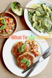 30-MINUTE MEAL: SWEDISH FISH CAKES WITH AVOCADO SPROUT SALAD
