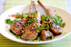 BARBECUED LAMB CHOPS/ 燒 烤羊 排