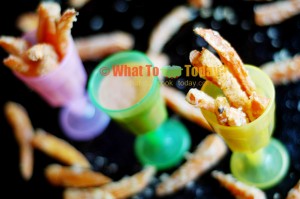 BAKED SWEET POTATO FRIES WITH SPICY CORIANDER DIPPING SAUCE