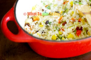 MACADAMIA AND PINEAPPLE RICE PILAF