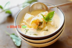 FISH AND SHRIMP SOUP WITH BASIL AND LEMON