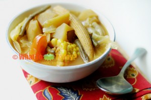 INDONESIAN VEGETABLE TAMARIND SOUP / SAYUR ASAM