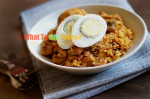 JOLLOF RICE WITH CHICKEN, BEEF AND HAM