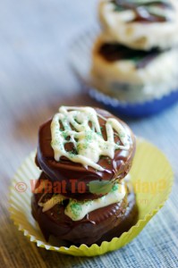 DOUBLE-FROSTED CHOCOLATE SANDWICH COOKIES