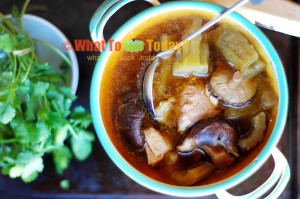 DOUBLE-BOILED PORK RIBS WITH BITTER MELON SOUP