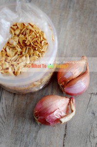 HOW TO MAKE FRIED SHALLOTS CRISP