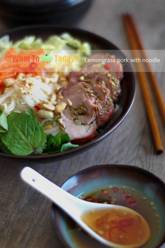 LEMONGRASS PORK WITH NOODLE LEMONGRASS PORK WITH NOODLE