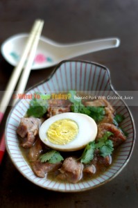 BRAISED PORK WITH COCONUT JUICE