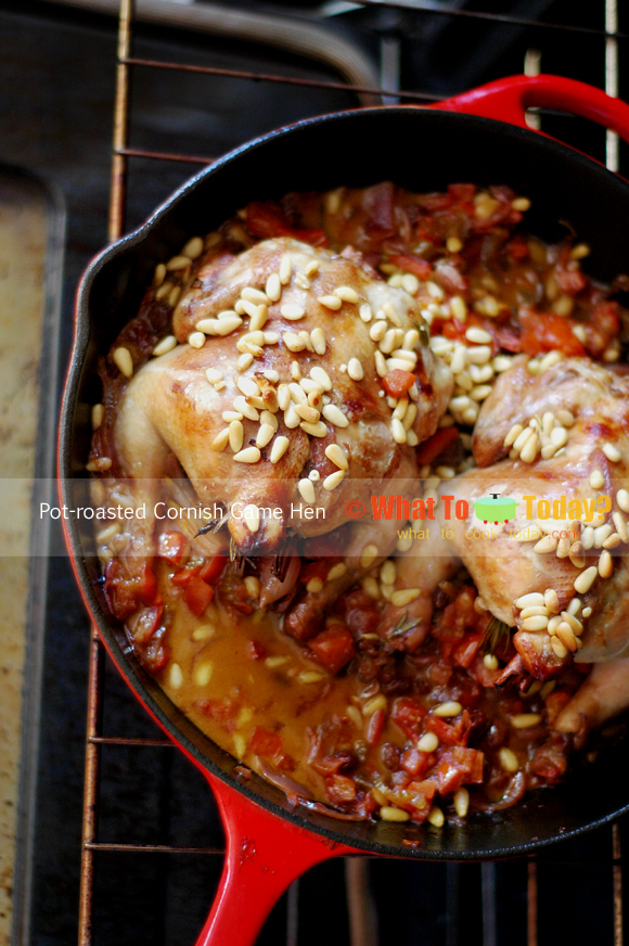 POT-ROASTED CORNISH GAME HEN