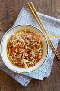 SWEET AND SPICY BEEF NOODLE