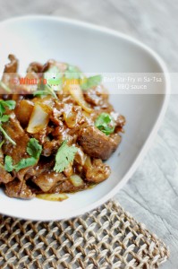 BEEF STIR-FRY IN SA-TSA BBQ SAUCE
