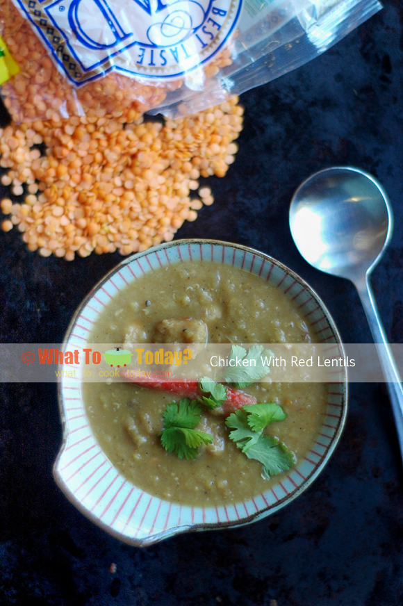 CHICKEN WITH RED LENTILS CHICKEN WITH RED LENTILS