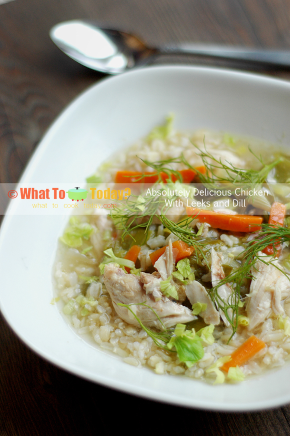 ABSOLUTELY DELICIOUS CHICKEN WITH LEEKS AND DILL ABSOLUTELY DELICIOUS CHICKEN WITH LEEKS AND DILL