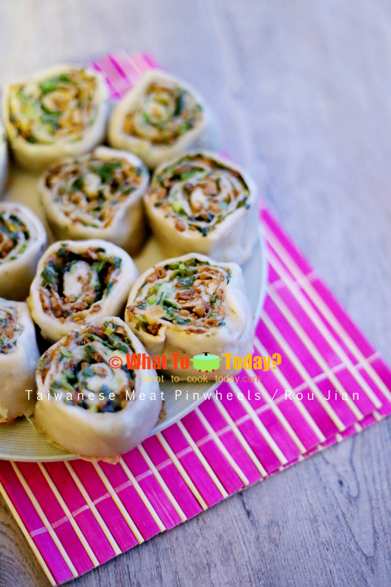 TAIWANESE MEAT PINWHEELS / ROU JIAN TAIWANESE MEAT PINWHEELS / ROU JIAN