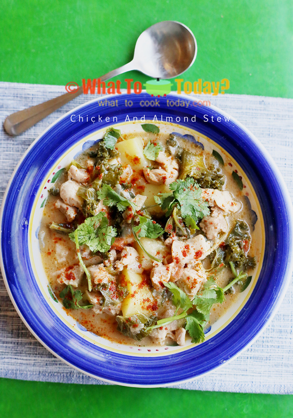 CHICKEN AND ALMOND STEW CHICKEN AND ALMOND STEW