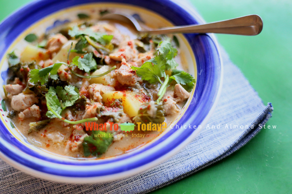 CHICKEN AND ALMOND STEW CHICKEN AND ALMOND STEW
