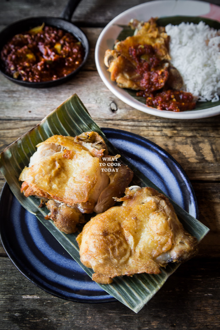 Ayam Penyet Pedas (Indonesian Spicy Penyet Chicken) Recipe