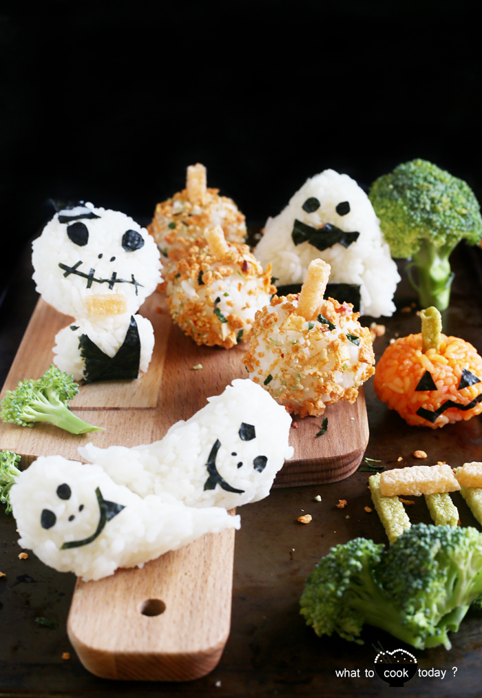 Halloween Ghost Rice Balls  Obake Onigiri Set – Bento&co