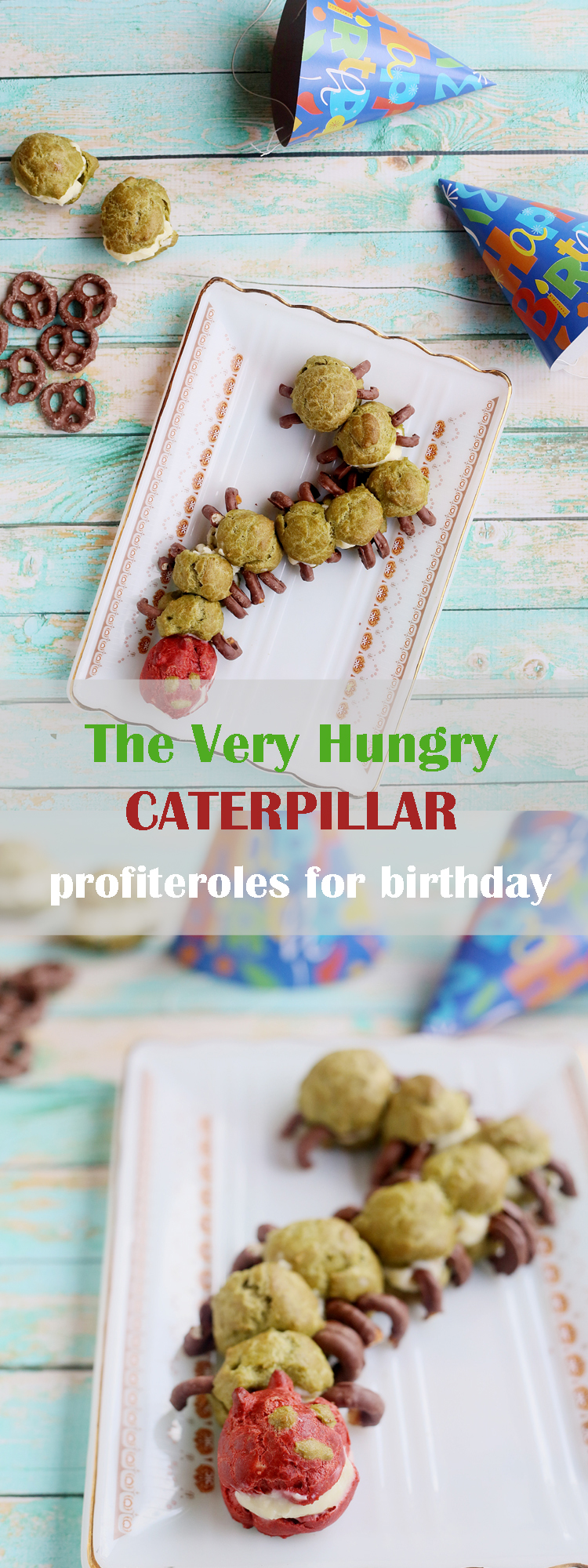 The very hungry Caterpillar Profiteroles