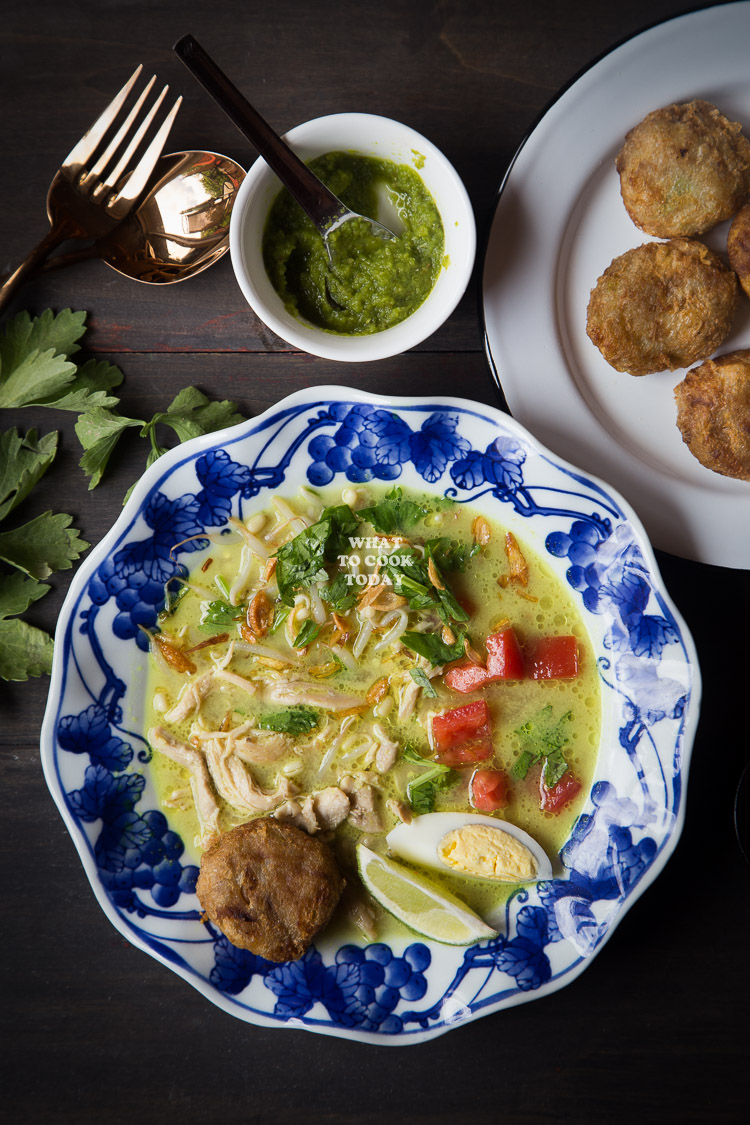 Soto Ayam Medan Chicken Soup In Coconut Milk