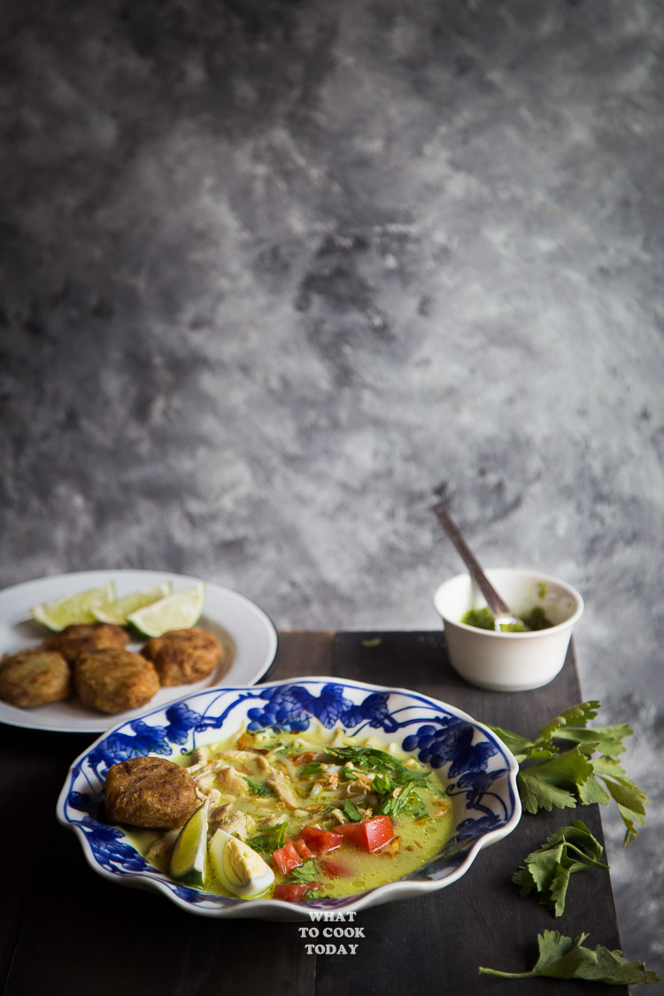 Soto Ayam Medan (Chicken Soup in Coconut Milk)