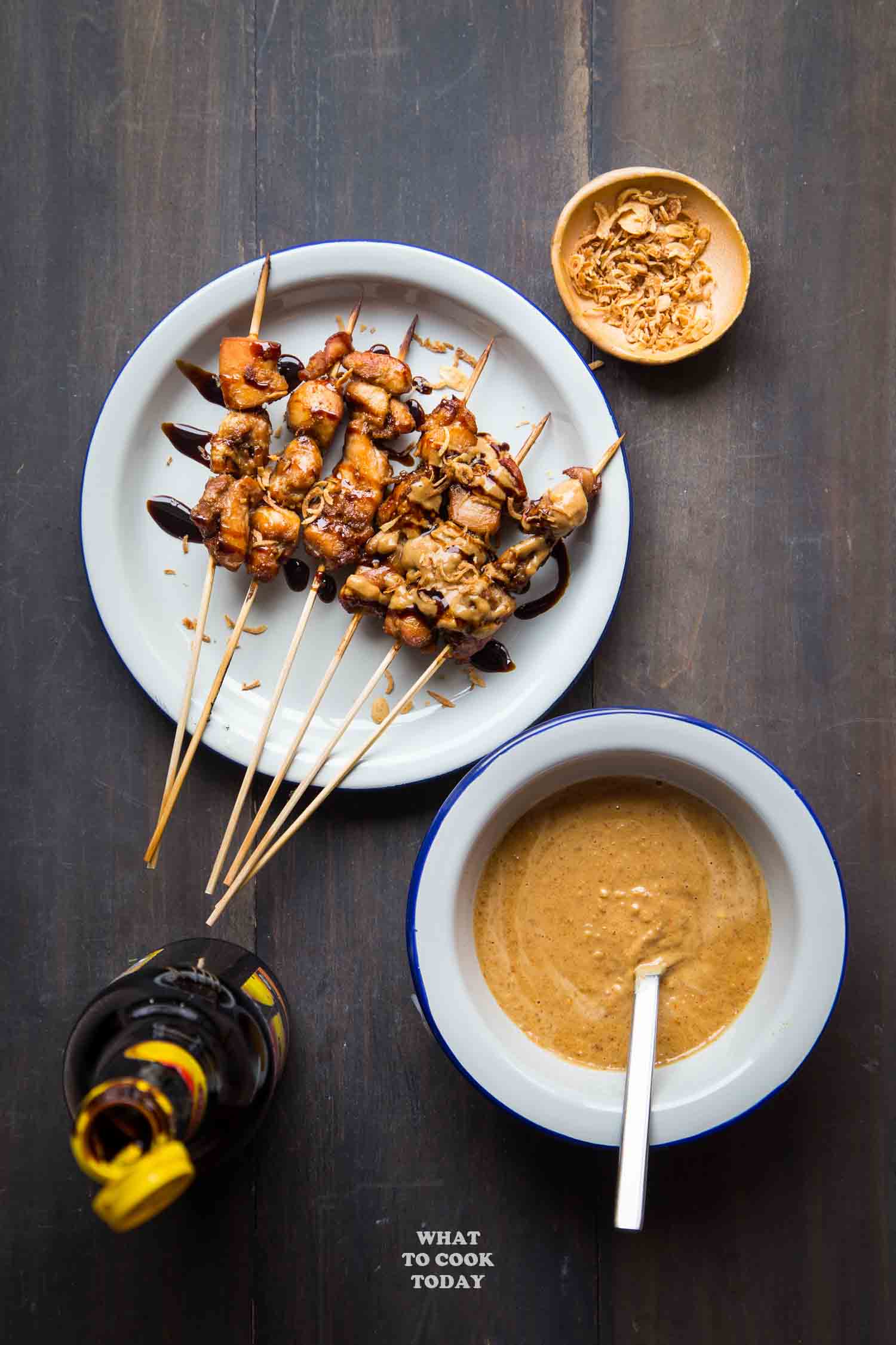 Sate Ayam Bumbu Kacang (Chicken Satay with Peanut Sauce)