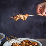 Sate Ayam Bumbu Kacang (Chicken Satay with Peanut Sauce)