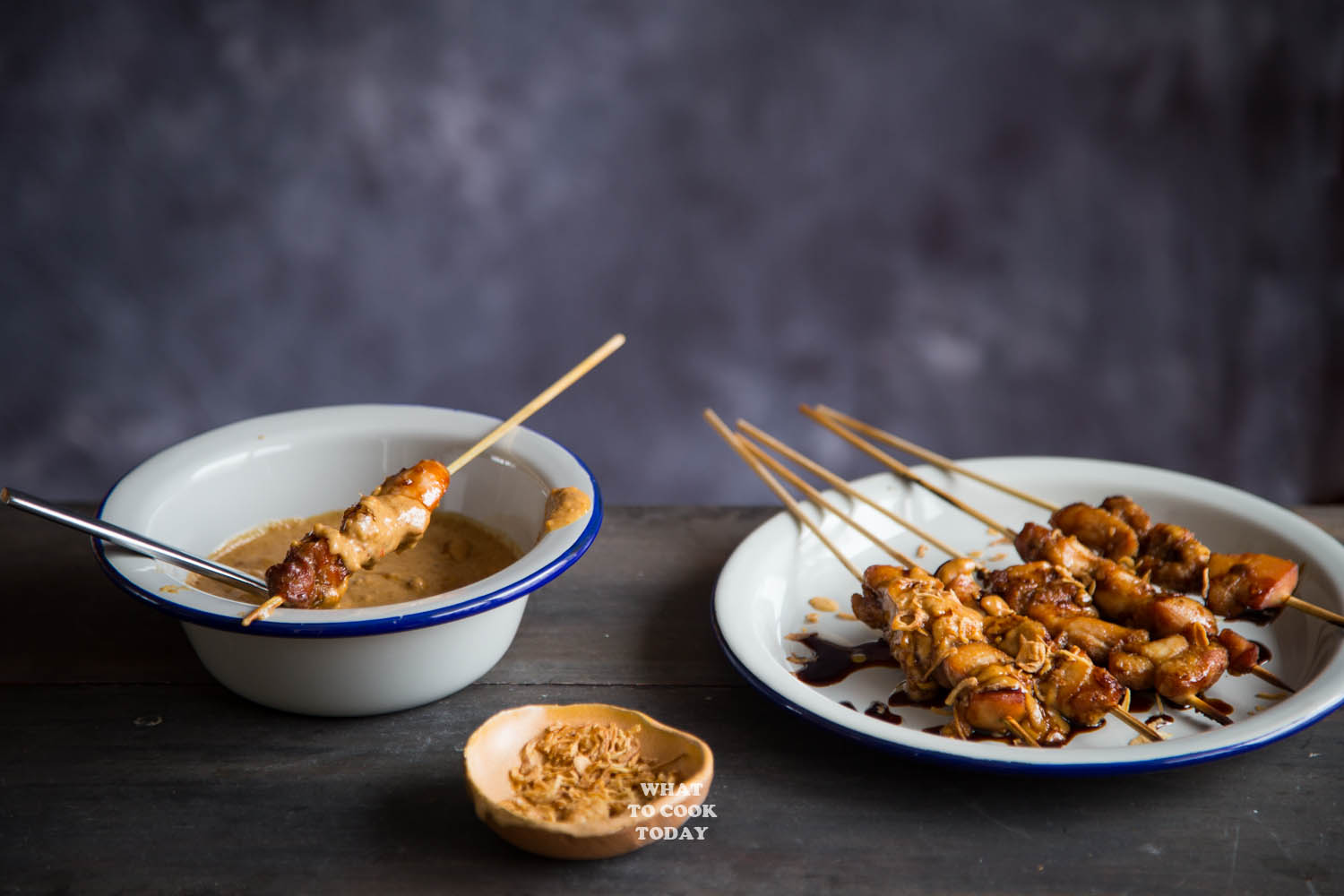  Sate  Ayam Bumbu Kacang  Chicken Satay with Peanut Sauce 