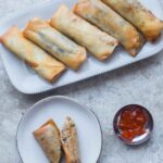 Crispy Mushroom Cabbage Spring Rolls